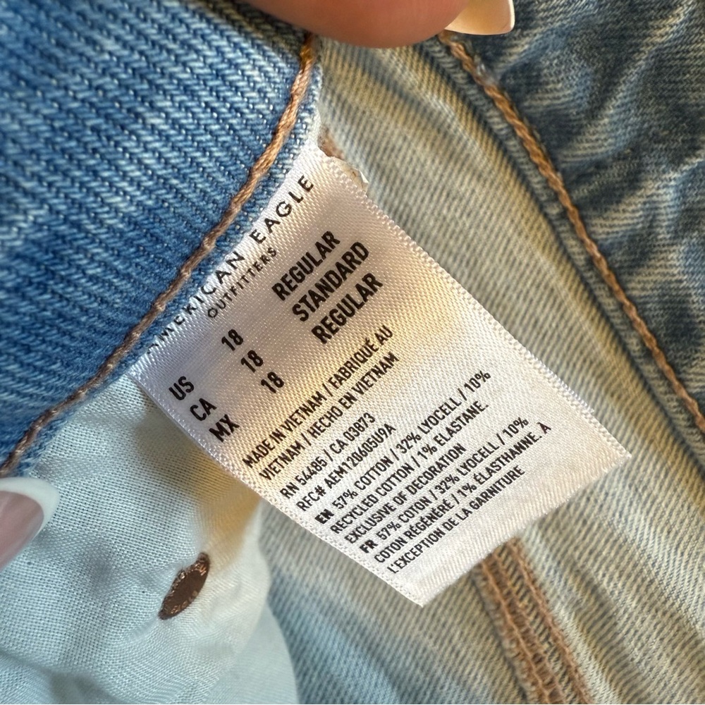 American Eagle Outfitters | Light Blue Denim Mini Skirt - Picture 8 of 8